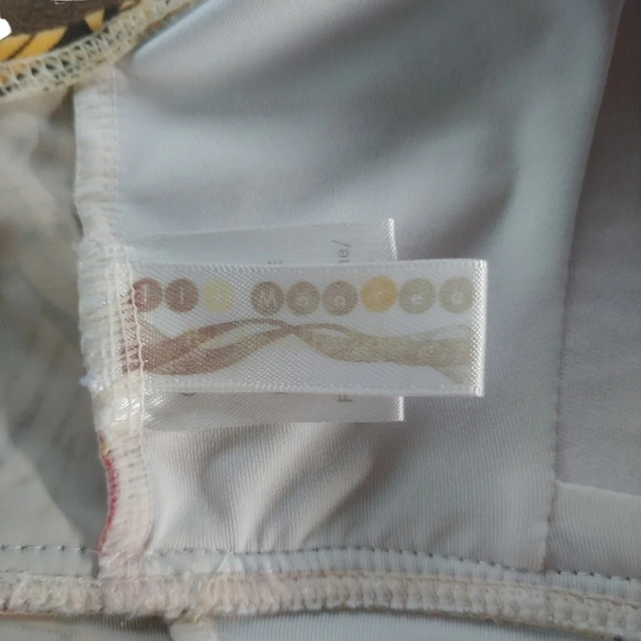 IIe Moorea One Piece Swimsuit Dress Floral Orange Gray Beige S - Picture 11 of 12